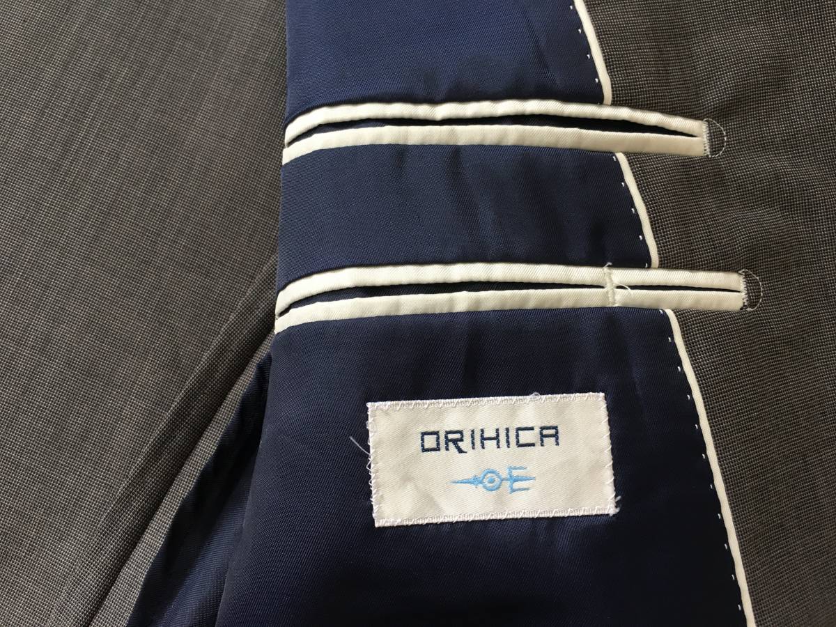 【極美品】オリヒカ 2ボタン スーツ A5 メンズ グレー ORIHICA 春夏 クリーニング済み AOKI パンツのみウォッシャブル【送料無料匿名配送】_画像5