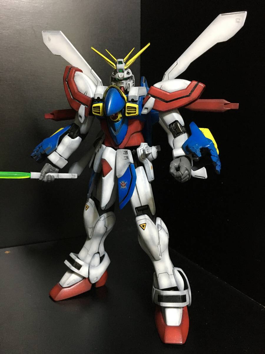 1/100 MG GF13-017NJII ゴッドガンダム 組立エアブラシ塗装済 機動武闘伝Gガンダム ガンプラ ジャンク扱い_画像2