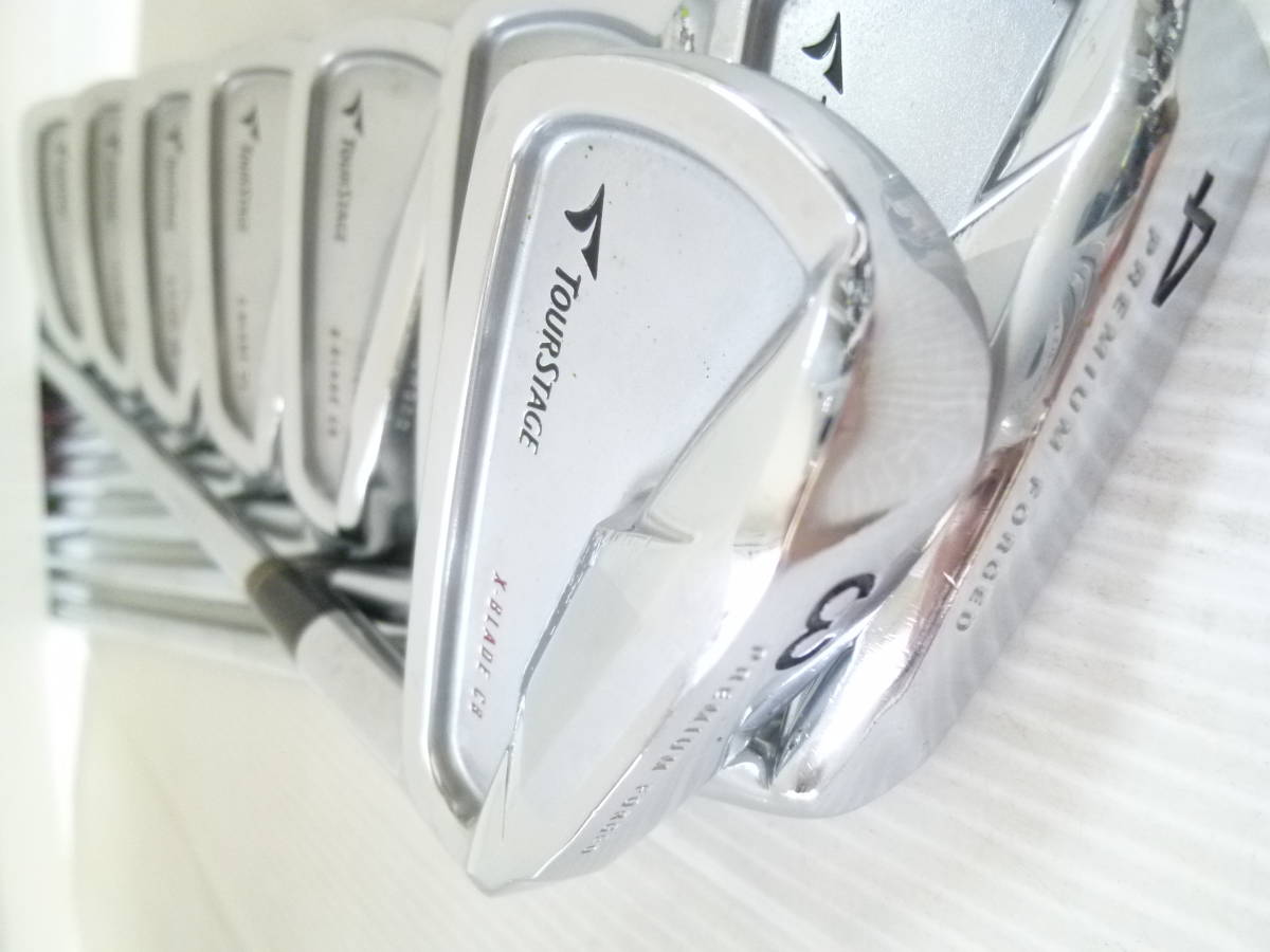 人気のNS-S!!! ◆◆ ブリヂストン TOURSTAGE X-BLADE CB FORGED ツアーステージ ◆◆ 3#-Pw 8本セット_画像1