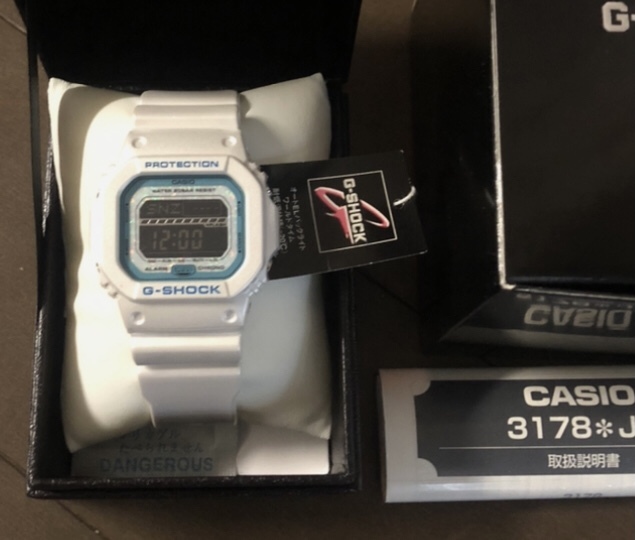 G-SHOCK GLS5600 KL 白 水色 Reflex Dial 京都オパール 京セラ 5610 5600 スピード 生産終了 GLS-5600KL-7JF オパール CASIO