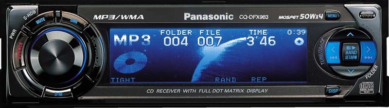  Panasonic CQ-DFX983D MP3/WMA/AUX/ запасной na не использовался 