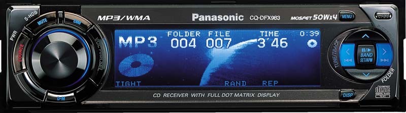 パナソニック CQ-DFX983D MP3/WMA/AUX/スペアナ 未使用