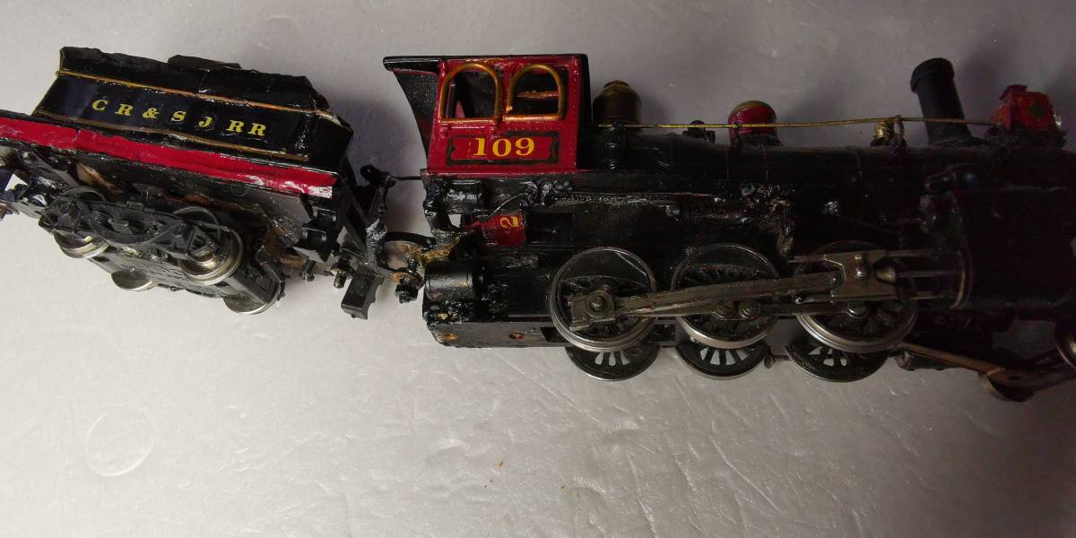 ジャンク品です！珍品希少品！西部開拓時代のLOCOMOTIVE、HOゲージです！_画像9