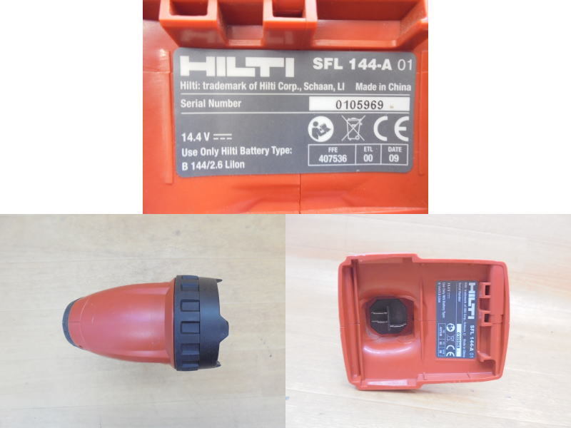 ヒルティ　HILTI　充電式インパクトドライバー 振動ドリル ライト　電気 電動　SFH 144-A　SID 144-A　SFL 144-A　(14.4V)　〔充電器なし〕_画像9