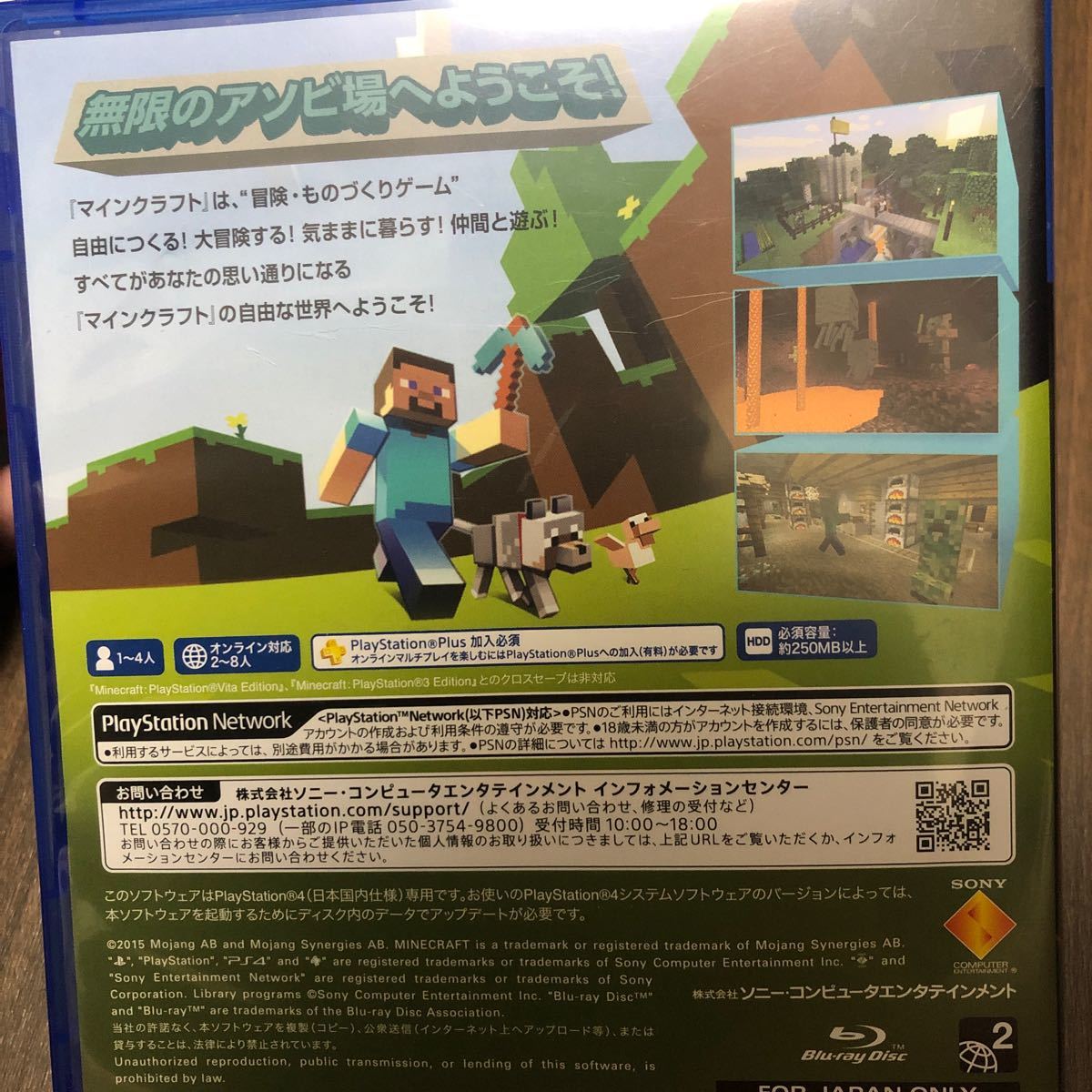 【PS4】 マインクラフト（Minecraft）