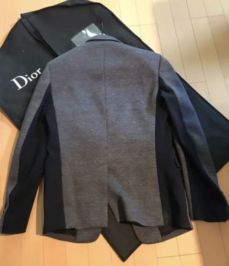 Dior homme ディオールオム　15-16aw　バイカラー テーラードジャケット　ブレザー ネイビー メンズ ブレザー_画像4