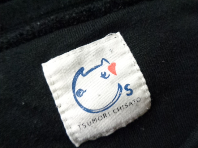 cat\'s TSUMORI CHISATO Cat's tsu Tsumori Chisato * рисунок * тренировочный * футболка * чёрный *