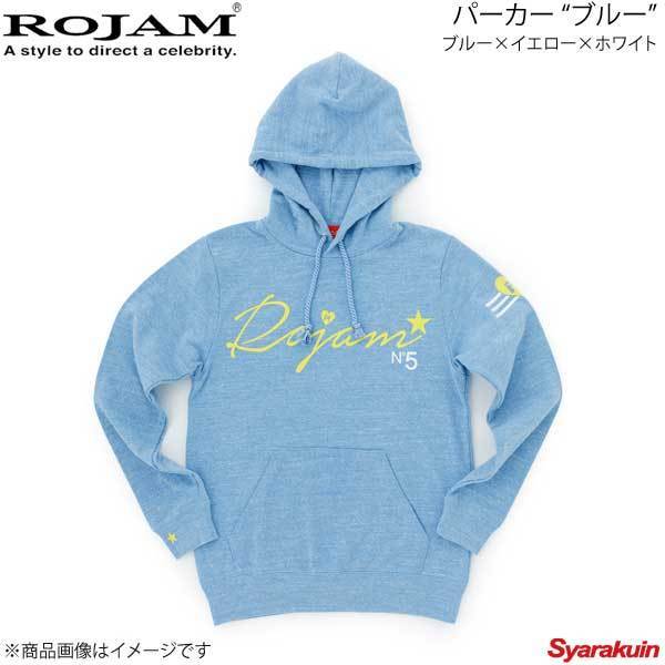 ROJAM ロジャム パーカー ブルー ユニセックスモデル ブルー×イエロー×ホワイト サイズ：S 70-PK171-5S_画像1