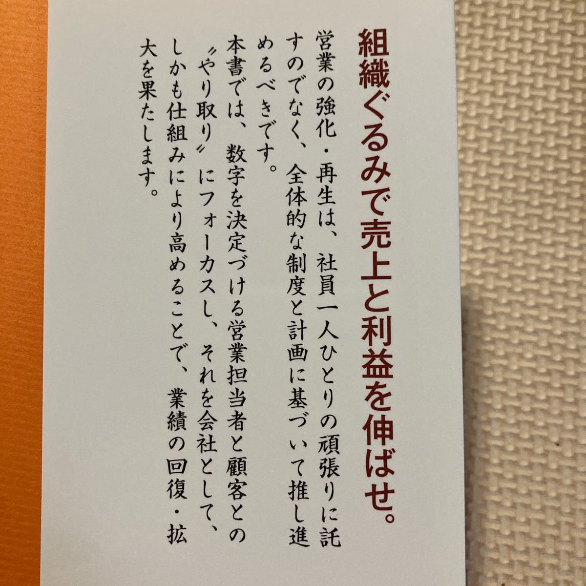 結果を出せない営業はこう立て直す 社長虎の巻／和田創 (著者)