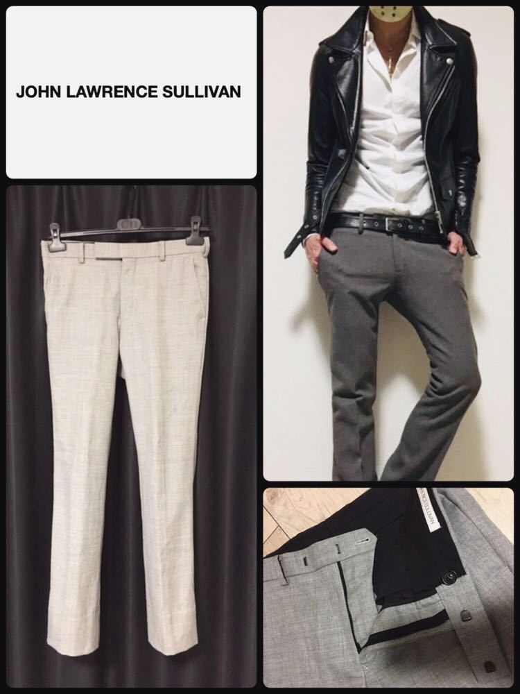 正規 JOHN LAWRENCE SULLIVAN『 WOOL STRAIGHT TROUSERS』ジョンローレンスサリバン トラウザー ウールストレートパンツ スラックス★_画像1