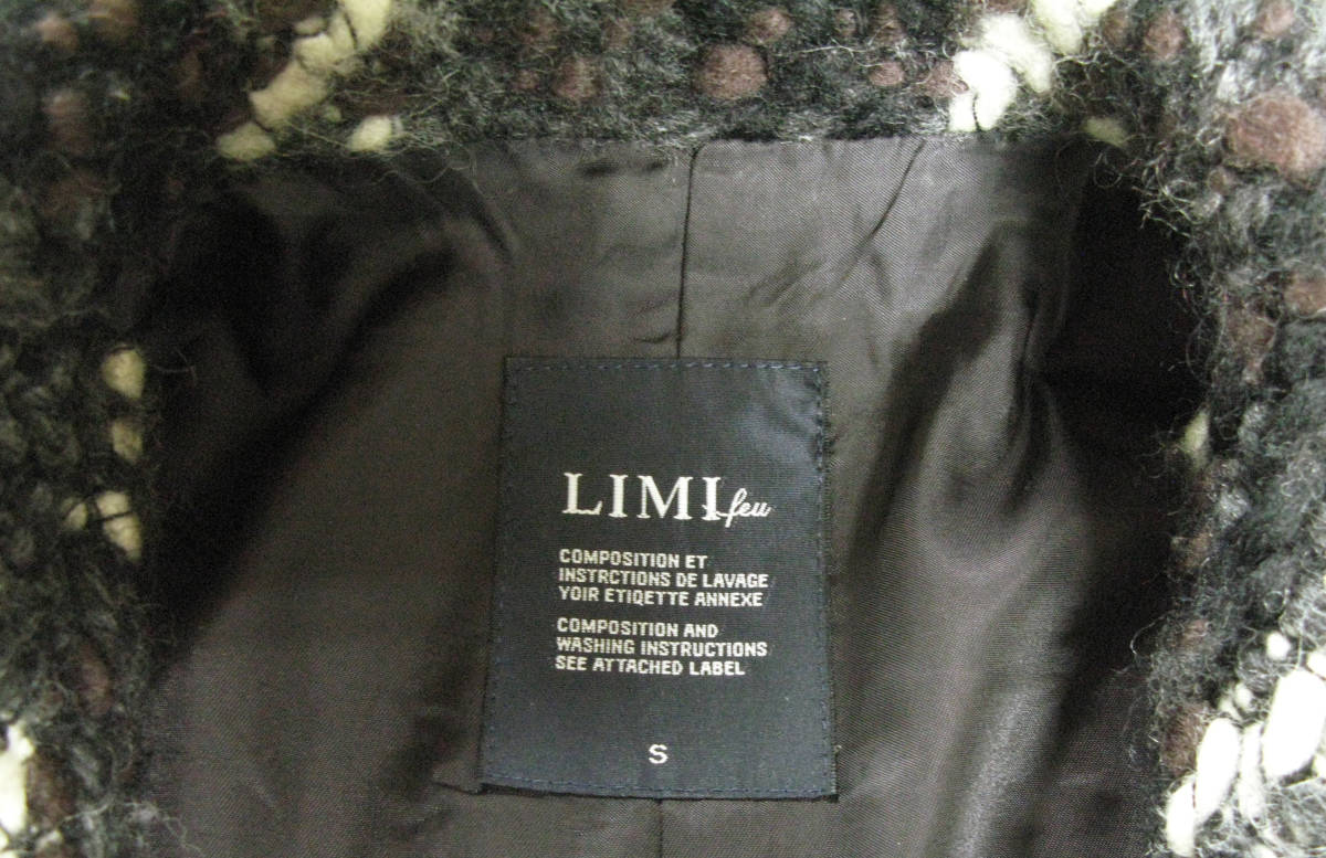 リミフゥ LIMI few ヨウジヤマモト：厚手 ニット コート （ カウチン セーター LIMI few Yohji Yamamoto Knit Coat _画像5