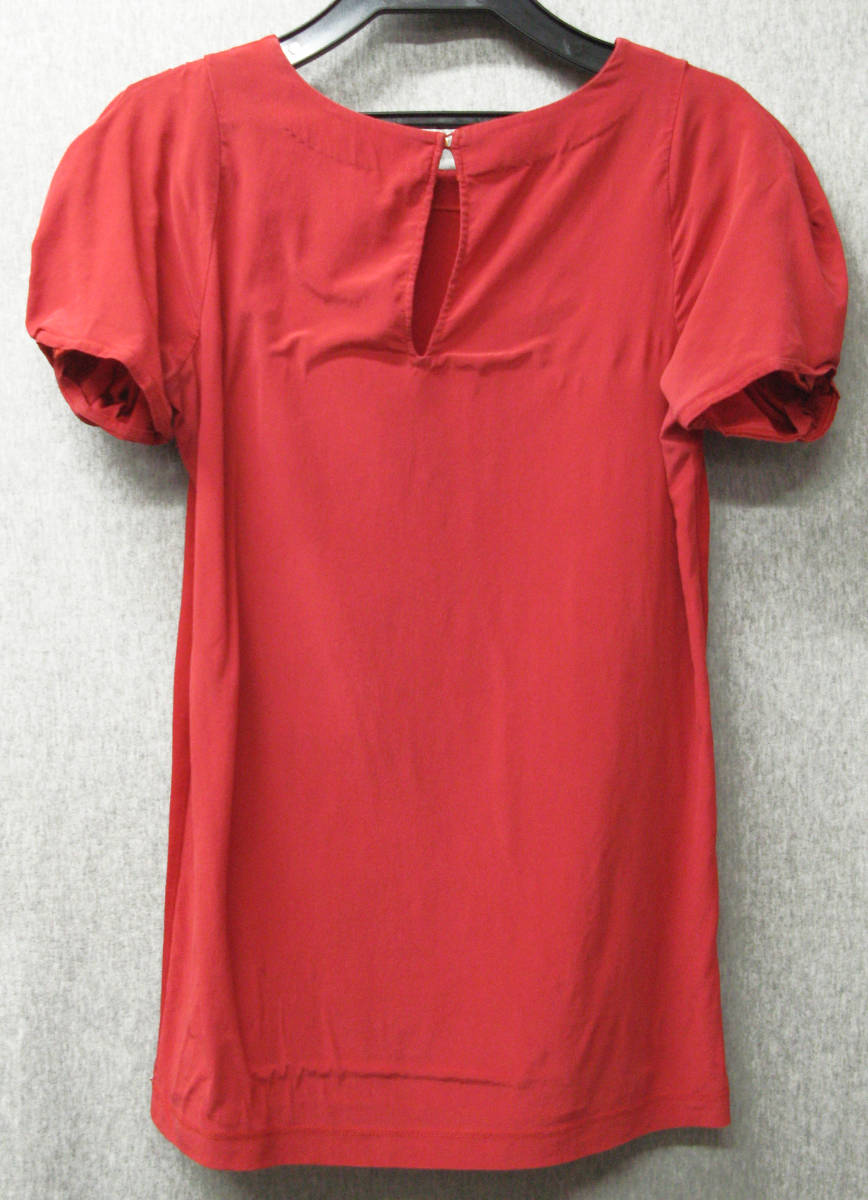 ミュウミュウ MIUMIU：変形袖 Tシャツ XS （ プラダ PRADA MIUMIU Ladie's Tee XS RED _画像2