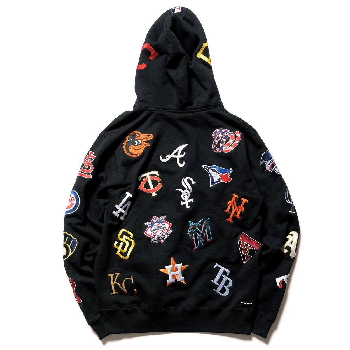 【新品タグ付き】 21AW 22 新品 FCRB f.c real bristol エフシーレアルブリストル SOPH ソフ MLB TOUR ALL TEAM SWEAT HOODIE フーディー_画像2