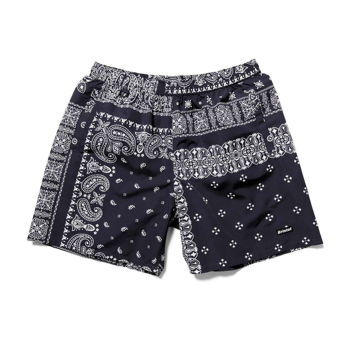 【良品】【レターパックプラス対応】 FCRB f.c real bristol エフシーレアルブリストル SOPHNET ソフ SMALL LOGO SHORTS バンダナ パンツ_画像1