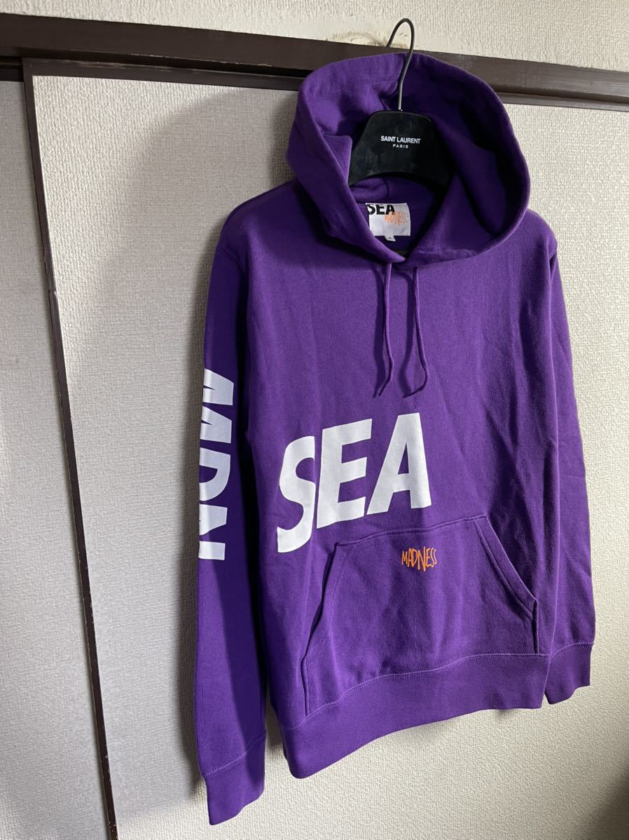 【美品】 【レターパックプラス対応】 WIND AND SEA × MADNESS ウィンダンシー マッドネス WDS HOODIE フーディー スウェット パーカー_画像5