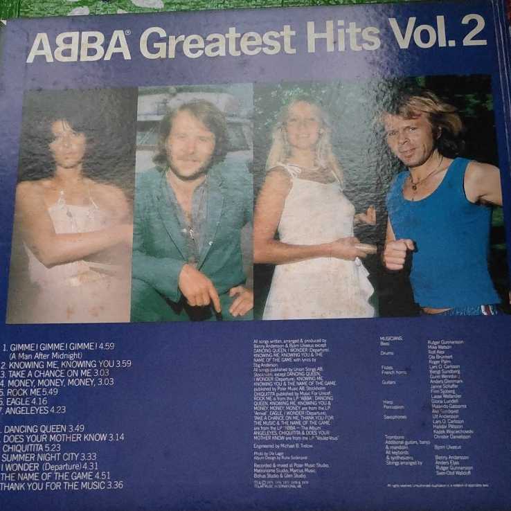 ABBA アバ GREATEST HITS vol.2 グレイテスト・ヒッツ2_画像2