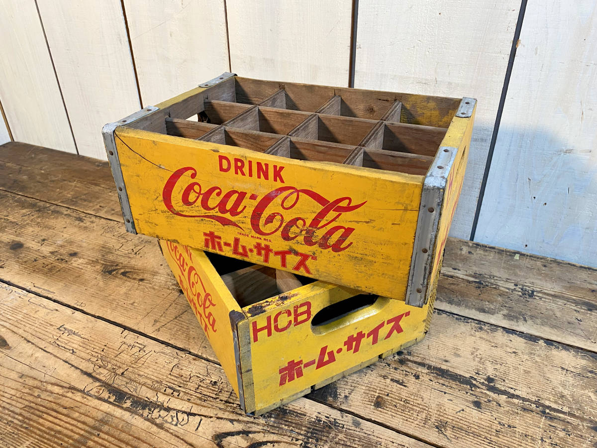 Yahoo!オークション - 瓶用のコカ・コーラの木箱 2個セット Coca Cola