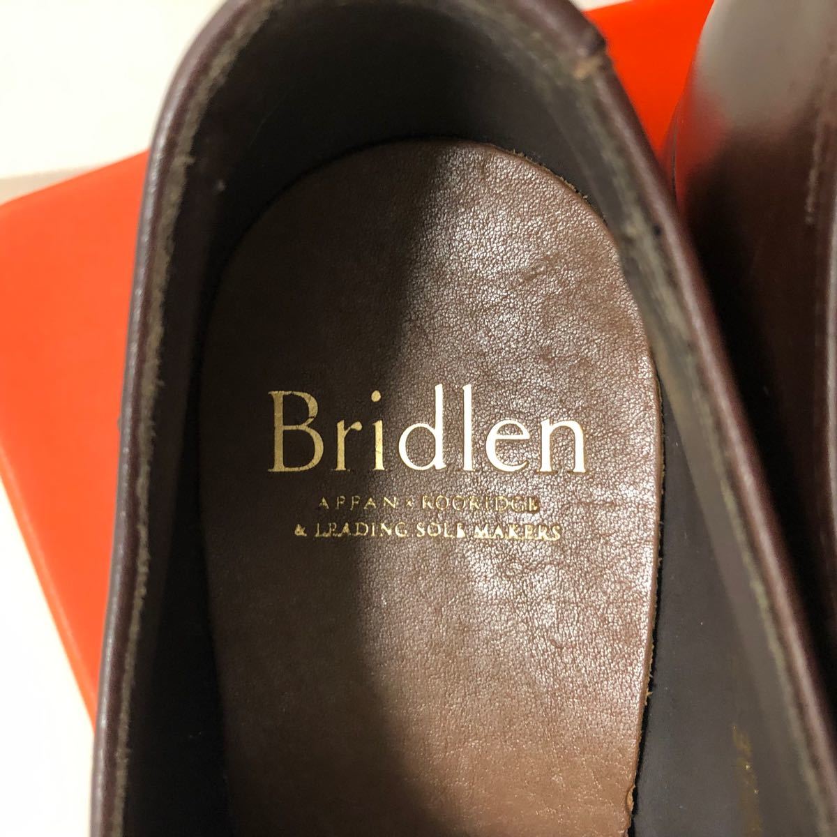 Bridlen ストレートチップ 革靴 ビジネスシューズ 茶 ブラウン
