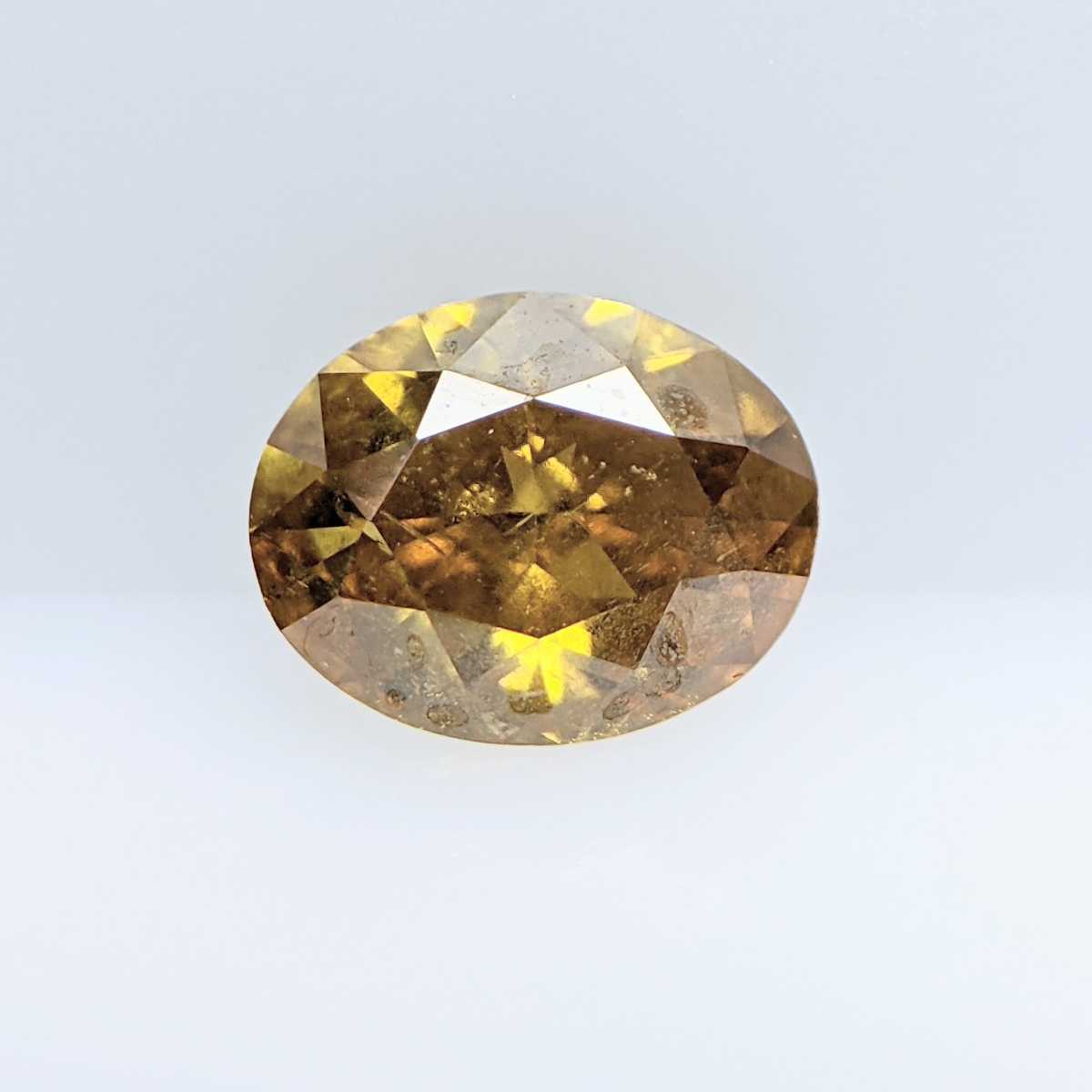ダイヤモンド 0.310ct FANCY DEEP BROWNISH ORANGE YELLOW I-1