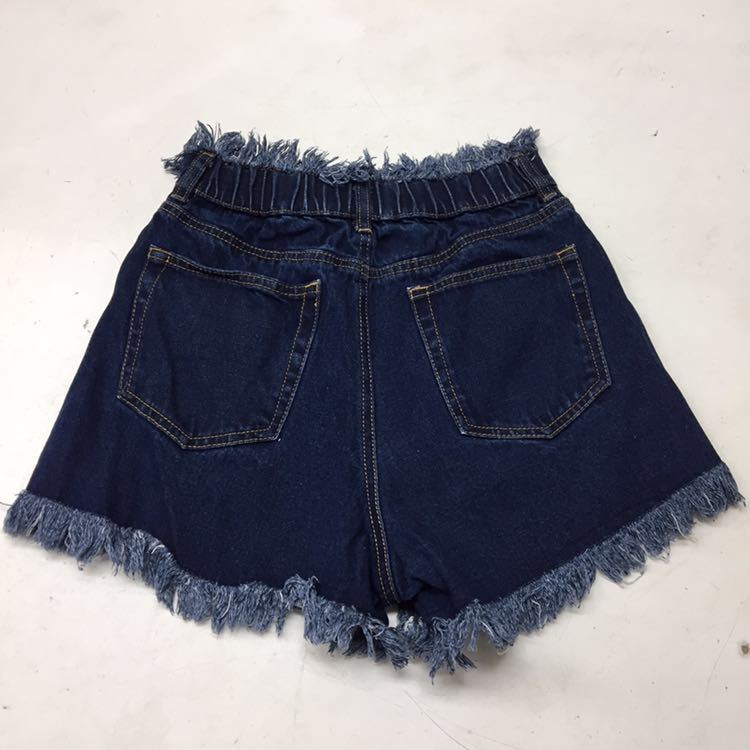  free shipping *OLIVE bes OLIVE Olive des Olive * Denim short pants fringe short pants *M size #30916sNj120