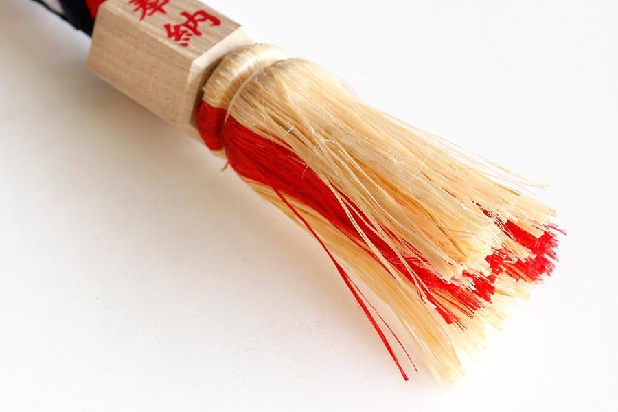 国産 □ 三色布巻 鈴紐 □ 5尺 【藁芯】 □ 奉納 桐枠付 鈴緒 神具