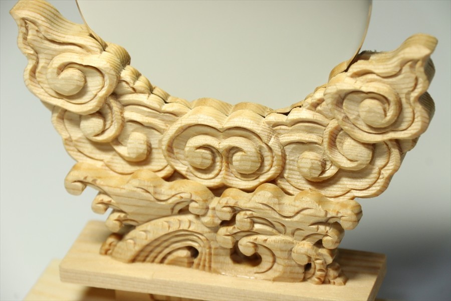  Special on . water carving god mirror # 3 size | large # worker hand carving # modern household Shinto shrine . god body .