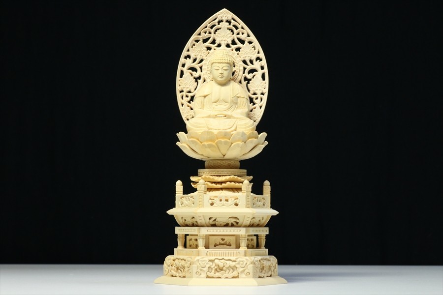 仏像 □ 3寸 □ 釈迦如来坐像 六角台座 白木 曹洞宗 ご本尊 仏像 □ 3寸 □ 釈迦如来坐像 六角台座 白木 曹洞宗 ご本尊