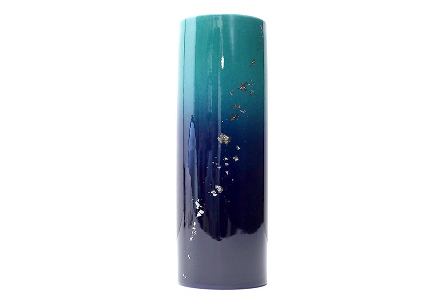 オンラインショップ 国産 陶器 花瓶 寸胴 □ 高さ18.5cm 単品