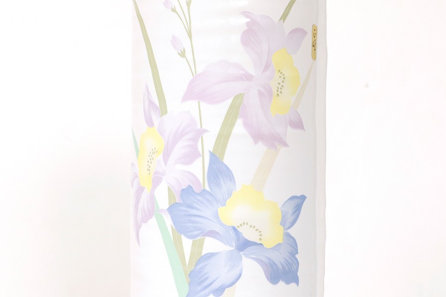 国産 投入 花瓶 寸胴 ■ カトレア 巻型 ■ 2本組 高さ24cm_画像3