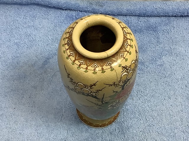  старый Satsuma .......... керамика производства ваза для цветов ваза осмотр прикладное искусство керамика керамика Satsuma интерьер коллекция 