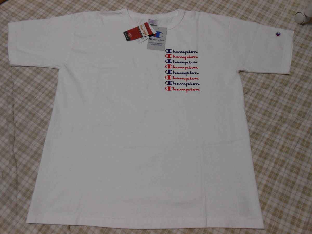 新品！USA製！チャンピオン　T1011　ヘビーウエイトTシャツ　白　XL　ホワイト　8連　Champion　C5-R317　アメリカ製_画像1