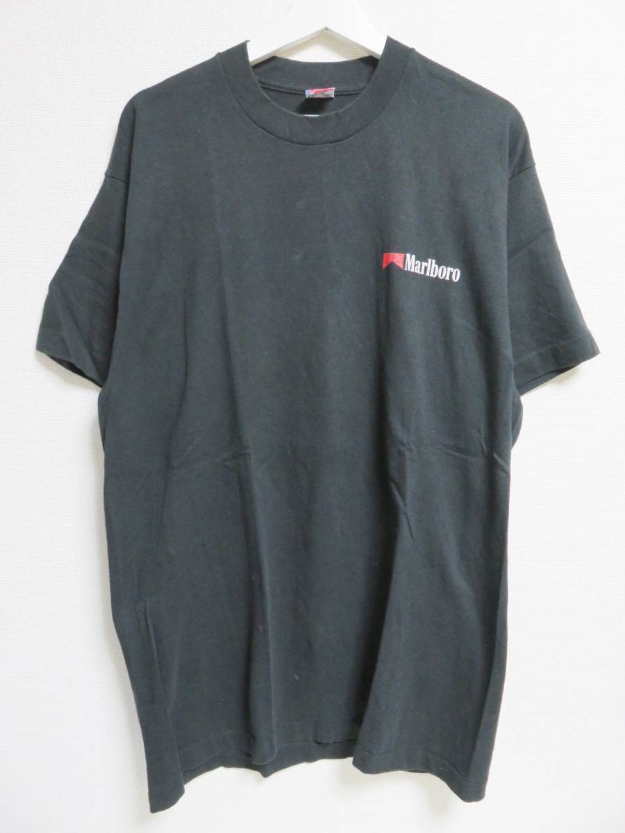 80s 90s ビンテージ Marlboro マルボロ Wild West Tシャツ 黒 XL フルーツボディ FRUIT OF THE LOOM 古着 中古 企業物 メンズ エイサップ_画像3