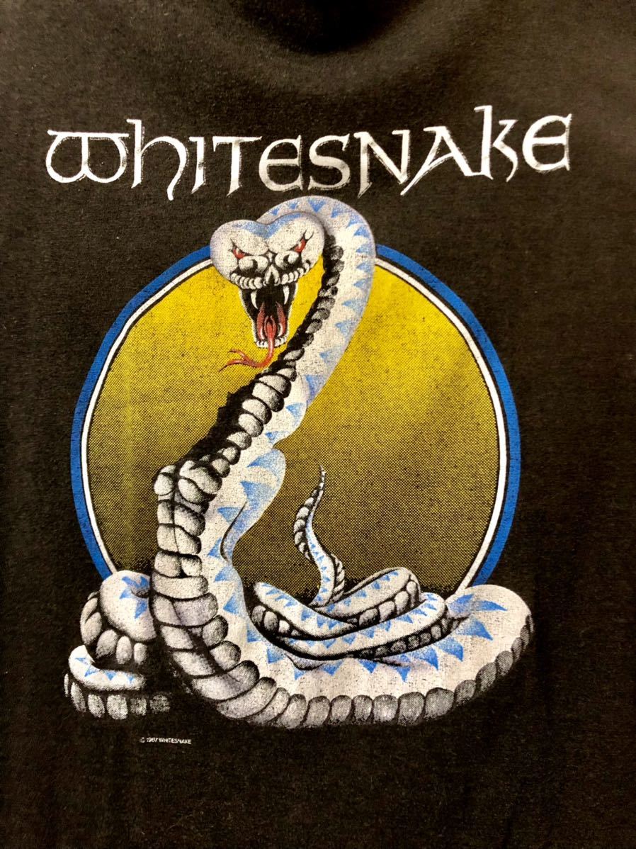80s ホワイトスネイク WHITE SNAKE ツアー Tシャツ ヴィンテージ バンドTシャツ ロックTシャツ_画像2