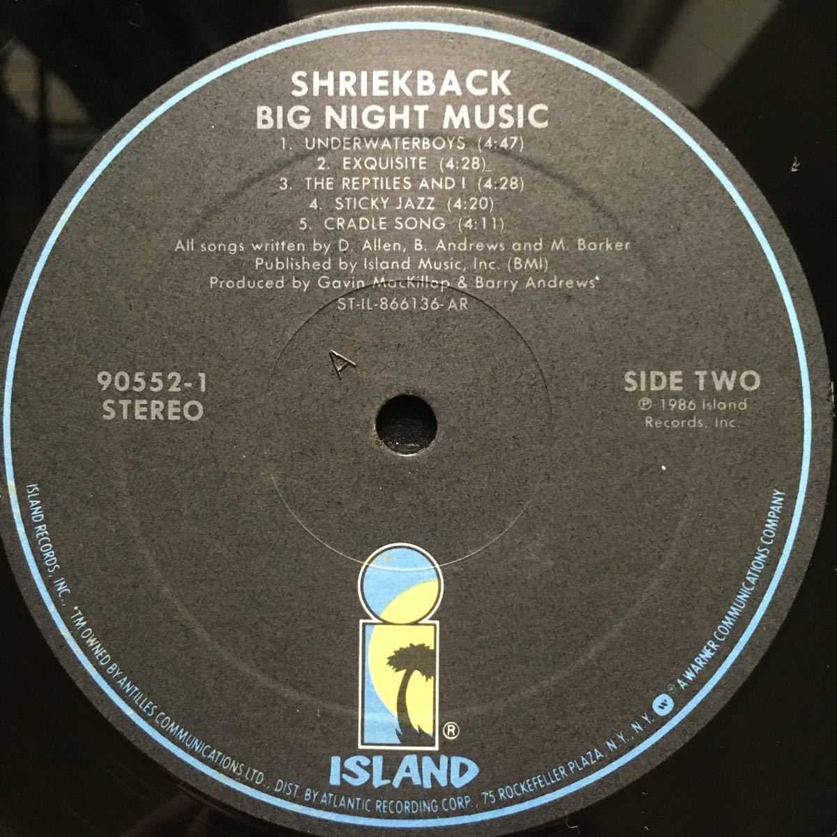 LP SHRIEKBACK / BIG NIGHT MUSIC_画像9