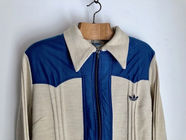  Adidas охота жакет запад Германия производства голубой линия Vintage джерси 70s adidas made in westgermany OPTI W кубок футбол 