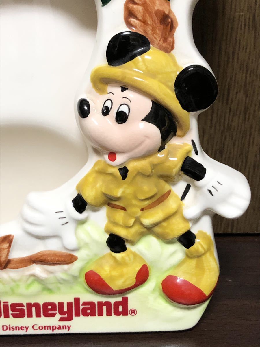 東京ディズニーランド ミッキー レトロ ジャングル 探検隊 写真立て Walt Disney Company Mickey Tokyo Land Sea 陶器製 ビンテージ Old_画像2