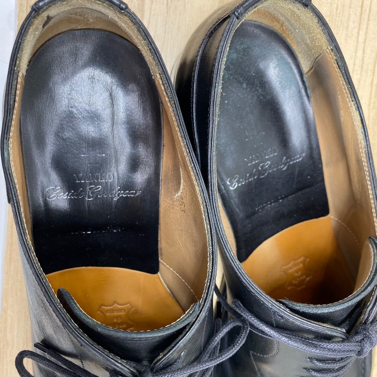 YANKOヤンコ　メンズ革靴26.0cm　Uチップ　ビジネス　黒　シューズ