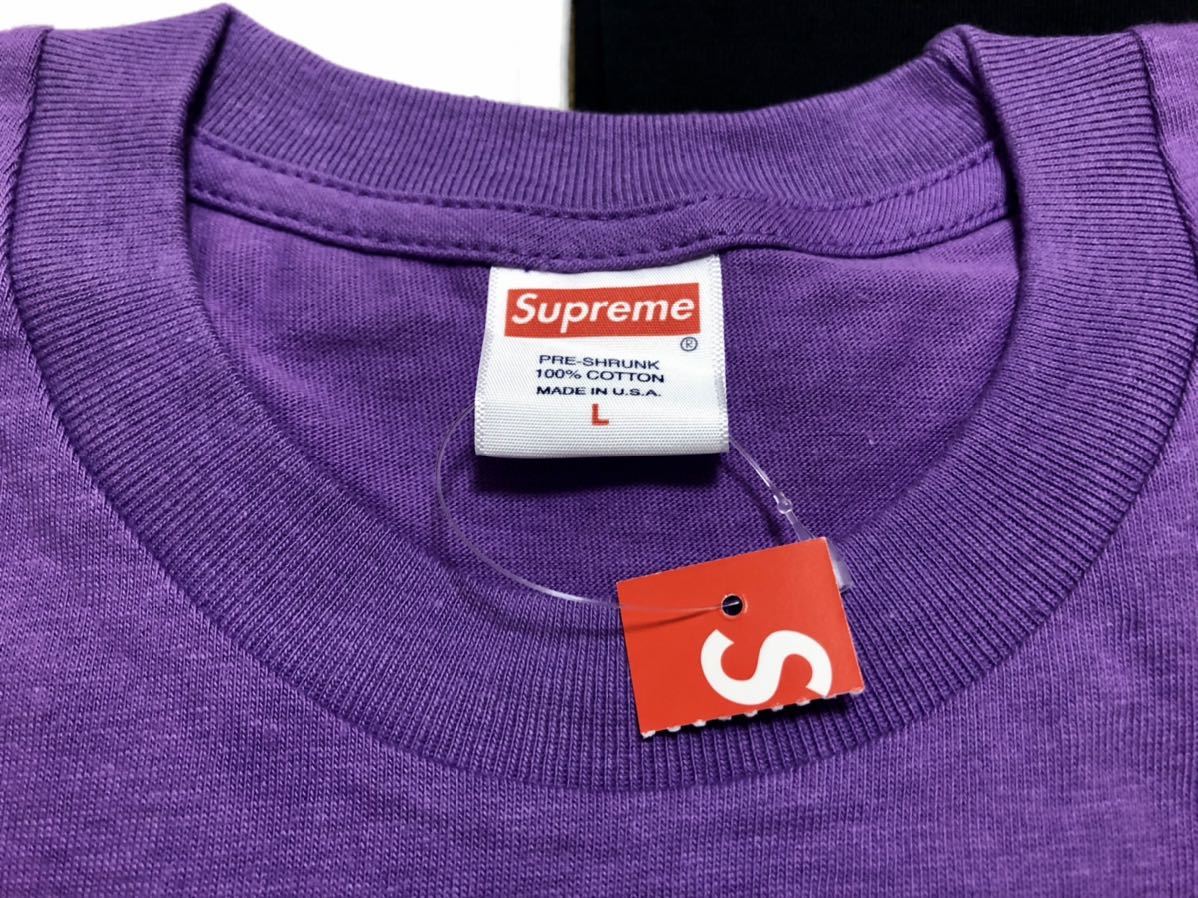 新品 紫L 20AW Box Logo L/S Tee】 supreme シュプリーム ボックスロゴ