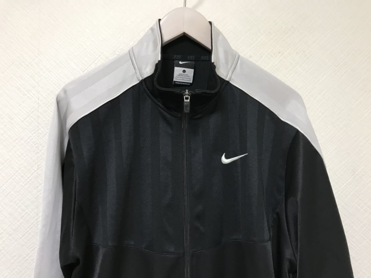  genuine article Nike NIKE jersey Logo embroidery jersey travel travel men's L black black Jim sport wear Golf 