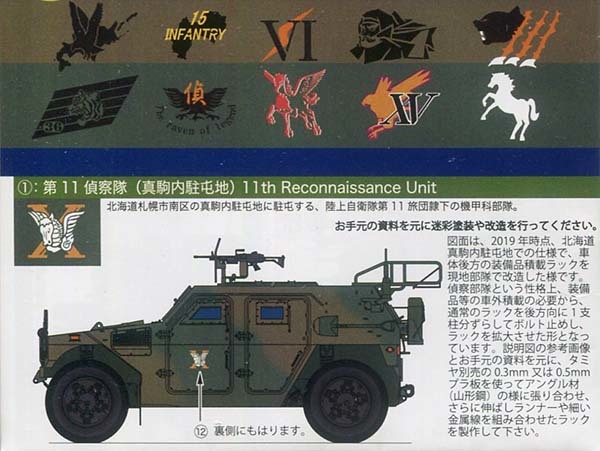 トワイライトモデル TWM-12 1/35 陸上自衛隊軽装甲機動車（LAV）デカールセット_画像2