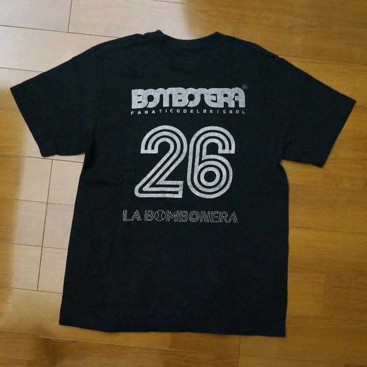 ■□千葉ロッテマリーンズ×ボンボネーラ(bombonera)Tシャツ 黒 Mサイズ Marines□■