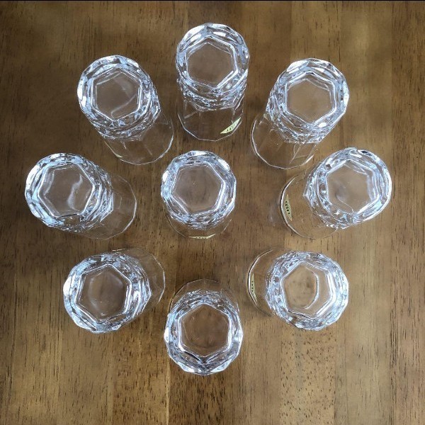 新品　グラス タンブラー 硝子 ガラス　ミニグラス コップ 9点 セット　タンブラーグラス ビールグラス クリスタル