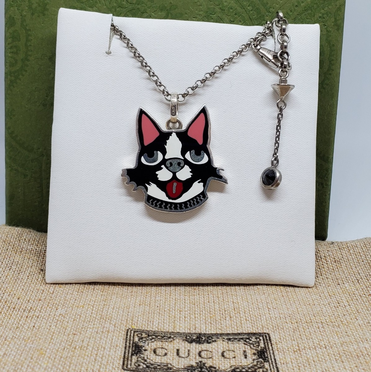 限定美品】GUCCI BOSCO&ORSO ボスコ Ag925 ネックレス MELROSE