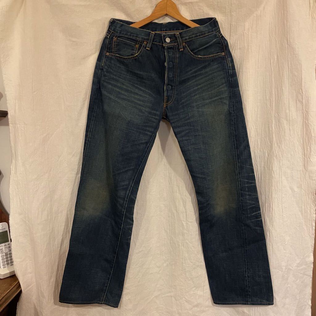 LEVI’S リーバイス 501XX 55501 日本製 J09A J15631 1203 1955モデル復刻 レプリカ デニム ジーンズ 赤耳 メンズ W32