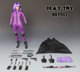 PLAY TOY * purple * girl ~ hit girl figure kick *as2 Chloe 1/6 no p002