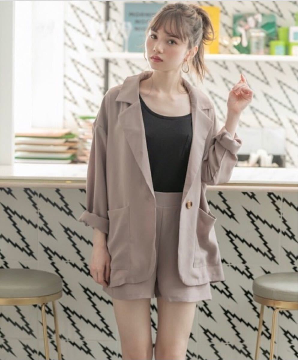 GRL】ジャケットXショートパンツセットアップ【グレイル GRL】ジャケットXショートパンツセットアップ【グレイル