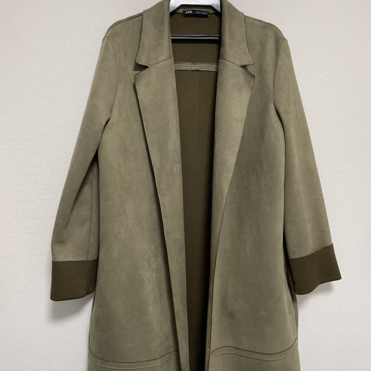 zara フェイクスエードコード カーキ ザラ スウェード zara フェイクスエードコード カーキ ザラ スウェード