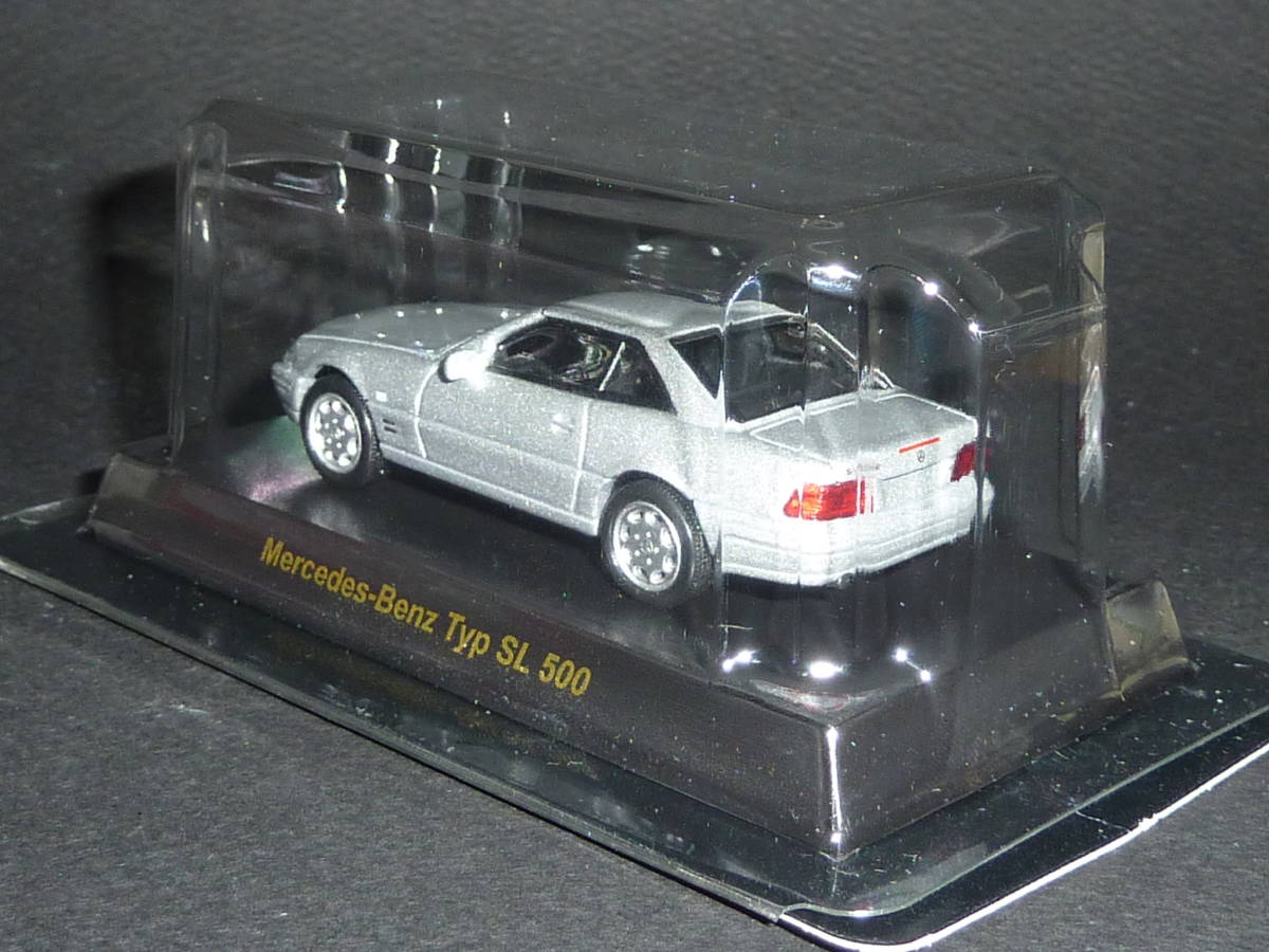 メルセデス ベンツ ミニカーコレクション Typ SL500 シルバー 京商 1/64 Mercedes-Benz Ｔｙｐ ＳＬ５００ V8の画像3