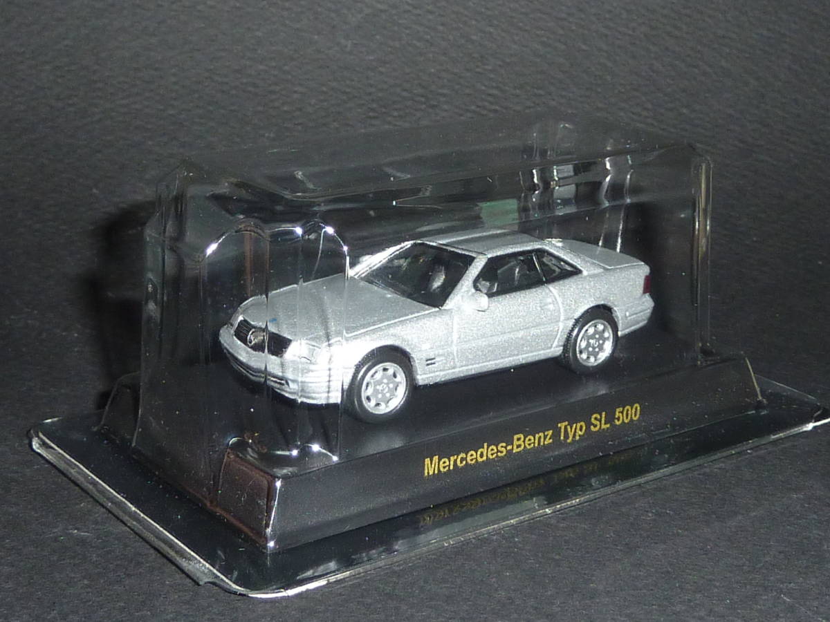 メルセデス ベンツ ミニカーコレクション Typ SL500 シルバー 京商 1/64 Mercedes-Benz Ｔｙｐ ＳＬ５００ V8の画像2
