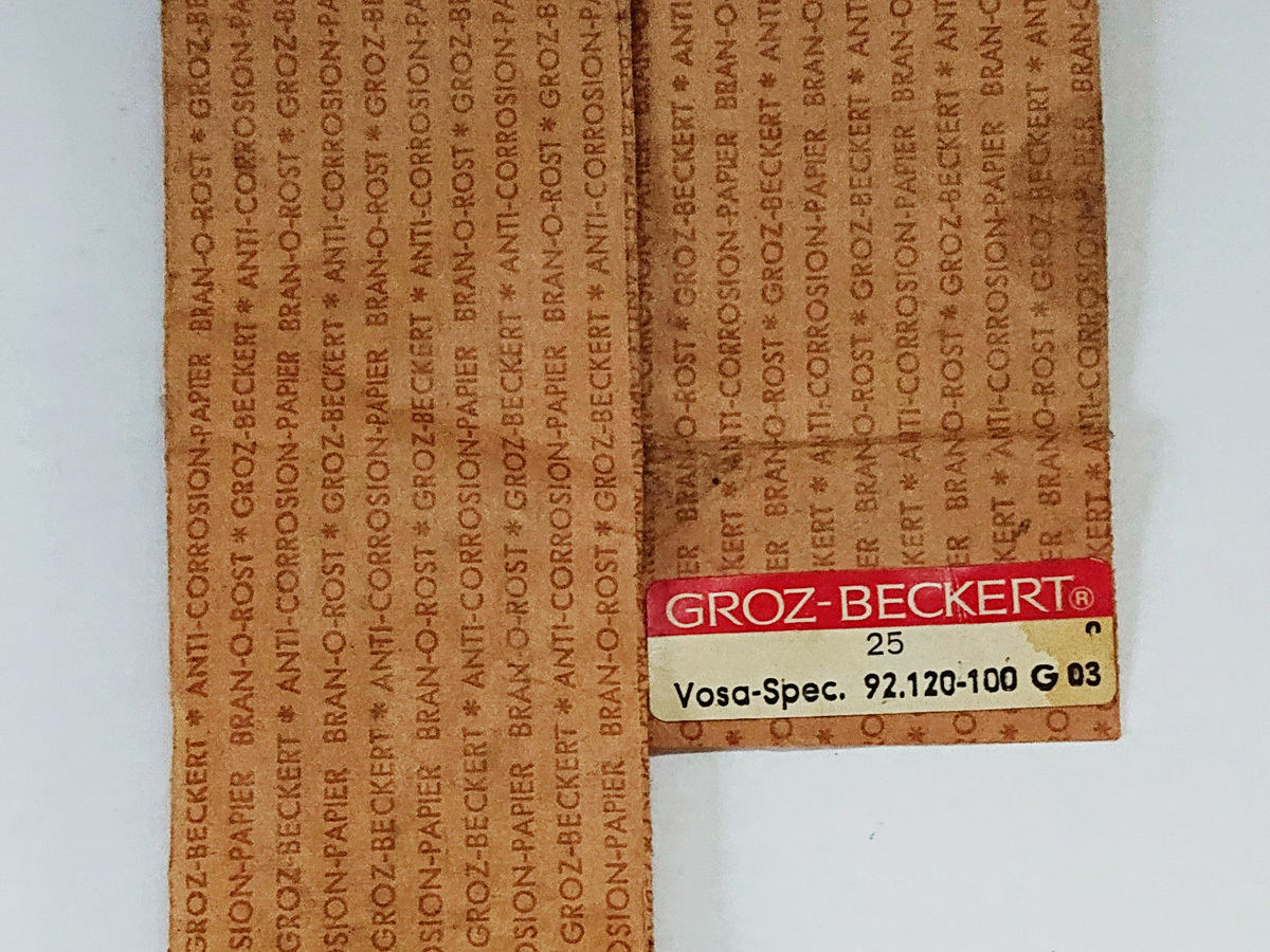 Glo tsu. braided needle 40ps.@Groz Beckert Knitting Needles Vosa-Spec. 92.120-100 G03 1 pcs 69 jpy 